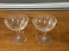 Vintage pair etched for sale  BEDFORD