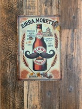 Insegna metallo birra usato  Settingiano