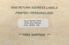 4000 personalized printed for sale  Riverside