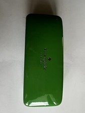 Estuche para gafas Kate Spade verde y azul de almacenamiento de carcasa dura segunda mano  Embacar hacia Mexico