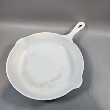 Creuset white enameled for sale  NORMANTON