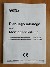 Wolf 20s planungsunterlage gebraucht kaufen  Lehnin