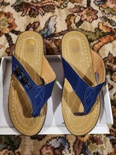Blue low wedge for sale  WHITCHURCH