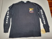 Usado, Camisa manga longa vintage 2001 Myrtle Beach Bike Week Dog House Bar Harley MED comprar usado  Enviando para Brazil