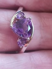 Silver amethyst ring for sale  BIRMINGHAM