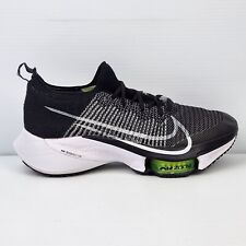 Usado, Tênis de corrida Nike masculino Air Zoom Tempo Next% Flyknit preto branco EUA 8.5 comprar usado  Enviando para Brazil