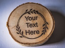 Personalised engraved wooden for sale  ANDOVER