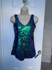 Stunning green sequin for sale  OLDHAM