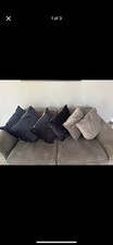 Velour cushion blue for sale  HALIFAX
