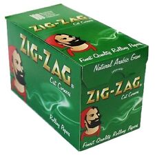 Papel de enrolar cigarro tabaco canto corte padrão verde ZIG-ZAG tamanho normal comprar usado  Enviando para Brazil