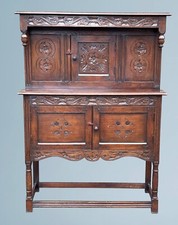 Small carved oak for sale  CONSETT