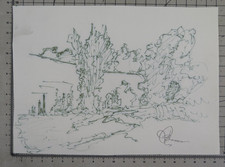 Disegno vintage firmato usato  Torino