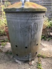 Galvanised metal incinerator for sale  BECKENHAM