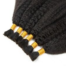 Kinky Straight Bulk Cabelo Humano Trança Brasileiro Yaki Cabelo Cru Remy 10-30 polegadas comprar usado  Enviando para Brazil