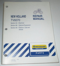 New Holland TV6070 Trator ELÉTRICO E CABINE Serviço Oficina Manual comprar usado  Enviando para Brazil