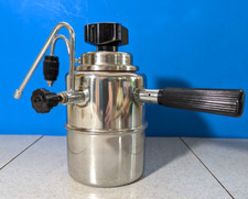 Cafeteira de espresso Stovetop aço inoxidável com vaporizador de leite, sem marca 3, 6 ou 9 tiros comprar usado  Enviando para Brazil
