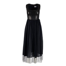 Red Valentino Black - Skórzany gorset i tiulowa sukienka - 10 szt. Kobieta Czarna 38 na sprzedaż  PL