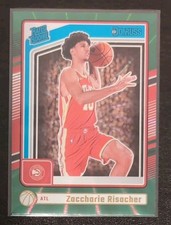 Laser verde holográfico novato Zaccharie Risacher #219 2024-25 Panini Donruss avaliado comprar usado  Enviando para Brazil
