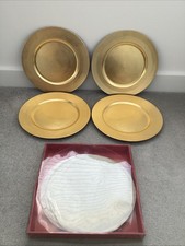 Set gold charger for sale  CLECKHEATON