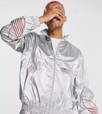 Usado, Jaqueta Adidas tricolor prata metálica tamanho pequeno S ótimo estado comprar usado  Enviando para Brazil