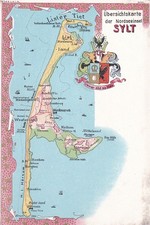 übersichtskarte nordseeinsel  gebraucht kaufen  Deutschland