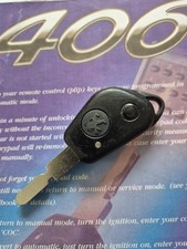 GENUÍNO PEUGEOT 406 ETC (RF&LED-SEC) 2 BOTÕES ALARME REMOTO CHAVEIRO SEM CORTES + CODIFICAÇÃO comprar usado  Enviando para Brazil