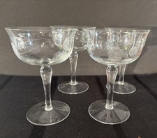 Vintage etched wine for sale  Webster