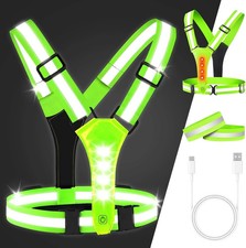 Led reflective vest for sale  HALESOWEN