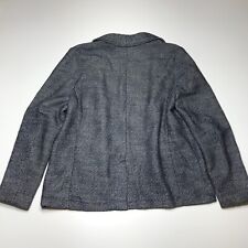 Jaqueta Blazer Masculina Zara Tamanho Grande Azul Cinza Tecido Frente Aberta Mistura de Lã comprar usado  Enviando para Brazil
