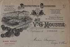 Facture bordeaux 1910 d'occasion  Nantes-