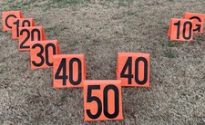 Conjunto de 9 marcadores de linha de quintal Academy Sports campo de futebol ponderados de alta visibilidade comprar usado Conjunto de 9 marcadores de linha de quintal Academy Sports campo de futebol ponderados de alta visibilidade comprar usado  Enviando para Brazil