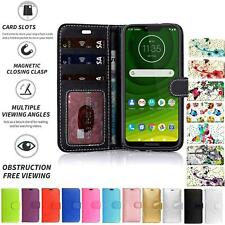 Capa Case Flip Couro Carteira Livro Folio Suporte Para Motorola Moto G7 Play, usado comprar usado  Enviando para Brazil