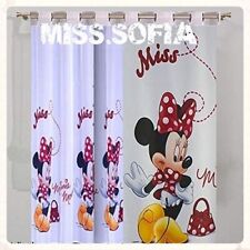  Firanka Minnie Mouse Net 150 cm szeroka x 150 cm wysoka wykończona przelotkami na sprzedaż  PL