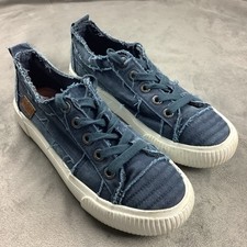 Usado, Tênis Feminino Blowfish Malibu Argila Desgastado Azul Demin Lona 8 Costeiro comprar usado  Enviando para Brazil