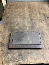 Fogão a lenha vintage original cinza carvão limpeza chaminé ferro fundido porta flip EUA comprar usado  Enviando para Brazil