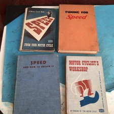 Vintage motorcycle books for sale  SEVENOAKS