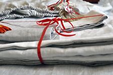 CONJUNTO DE LENÇÓIS DE QUARTO 100% LINHO PURO LINHO HIPOALERGÊNICO SEM COSTURA ECOLÓGICO comprar usado  Enviando para Brazil