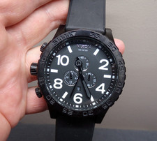 Usado, Relógio cronógrafo masculino grande NIXON canhoto com nova bateria - Funciona muito bem! comprar usado  Enviando para Brazil