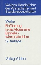 Günter wöhe einführung gebraucht kaufen  Weil der Stadt