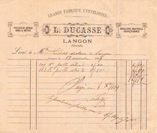Langon invoice ducasse d'occasion  Expédié en Belgium