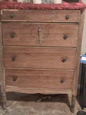 Cômoda vintage de 4 gavetas, com cômoda linda escultura original em madeira maciça comprar usado  Enviando para Brazil