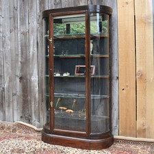 Antique mahogany curved for sale  BUCKFASTLEIGH