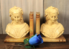 Antique alabaster bookends d'occasion  Bagnoles-de-l'Orne
