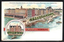 Lithographie hamburg alsterark gebraucht kaufen  Berlin