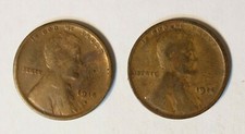 CENTAVOS LINCOLN 1914-P e 1914-s - datas semi-chave - L11F33 comprar usado  Enviando para Brazil
