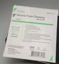 Molho de espuma de silicone Bynex - BY-20402 - Caixa de 10 - 6" X 6" - Expira 10/2027 comprar usado  Enviando para Brazil