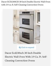 Dacor eors230sch epicure for sale  Glendale