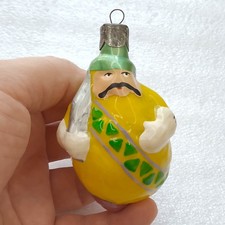 Enfeite de vidro vintage Natal URSS decoração de árvore antiga príncipe limão comprar usado  Enviando para Brazil