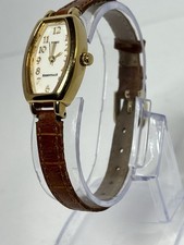 Vintage Timex Essentials Relógio Tanque Feminino Tom Dourado - Nova Bateria WA-T30 comprar usado  Enviando para Brazil
