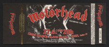 Ingresso completo banda Motorhead 1998 turnê europeia concerto Praga República Tcheca - LEMMY comprar usado Ingresso completo banda Motorhead 1998 turnê europeia concerto Praga República Tcheca - LEMMY comprar usado  Enviando para Brazil